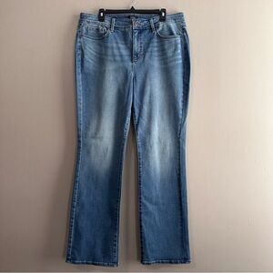 NYDJ Marilyn Straight Leg Jeans Womens 16 Stretch Denim Lift Tuck Technology